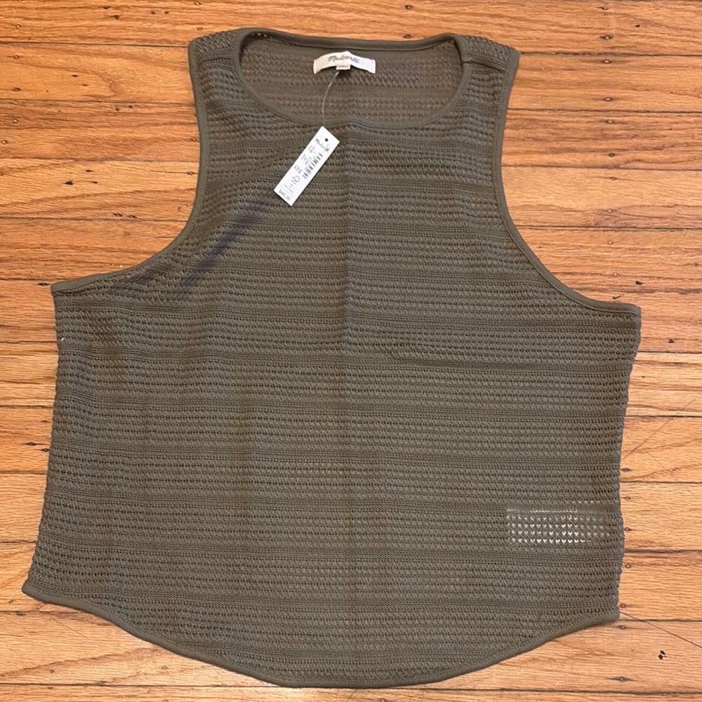 Crochet-Knit Cutaway Tank